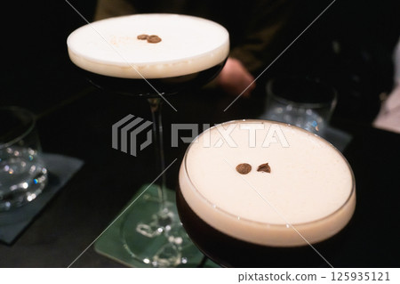 Espresso martini at the bar Espresso martini at the bar 125935121