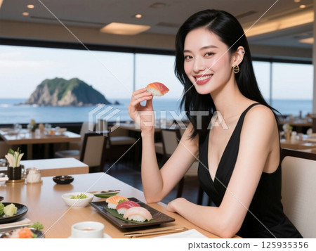 A series in which beauties from around the world introduce gourmet food, spectacular scenery, and fashion: Ogasawara Islands and Sushi A series in which beauties from around the world introduce gourmet food, spectacular scenery, and fashion: Ogasawara Islands and Sushi 125935356