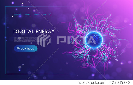 Abstract Digital Energy Background Light Blue Line Vector. Neon AI Power Effect Technology, Futuristic Wave Design. Tech Music Glow Rapid Network Pattern. Dynamic Motion and Cyber Spark. Abstract Digital Energy Background Light Blue Line Vector. Neon AI Power Effect Technology, Futuristic Wave Design. Tech Music Glow Rapid Network Pattern. Dynamic Motion and Cyber Spark. 125935880