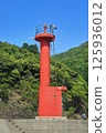 港口碼頭上的紅色燈塔 港口碼頭上的紅色燈塔 125936012