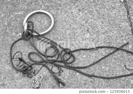 港口的船舶繫泊五金和繩索 125936015