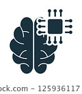 Artificial intelligence chip connecting to human brain 125936117