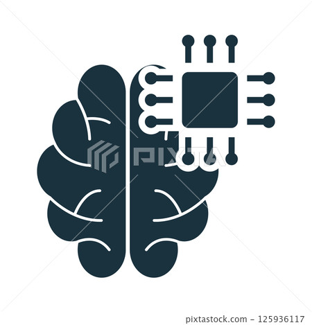 Artificial intelligence chip connecting to human brain 125936117