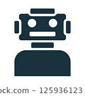Robot showing artificial intelligence, machine learning, and futuristic technology 125936123