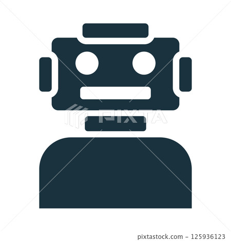 Robot showing artificial intelligence, machine learning, and futuristic technology 125936123