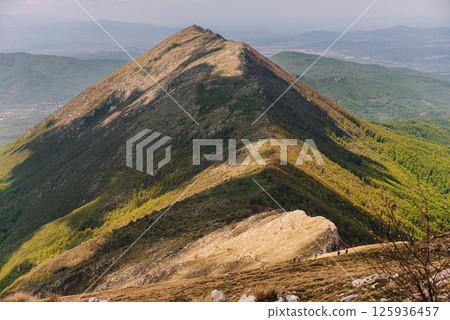 Summer Mountain Landscape with Suva Planina 125936457