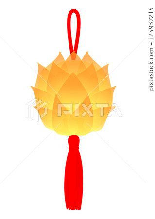 蓮花燈籠黃色 蓮花燈籠黃色 125937215