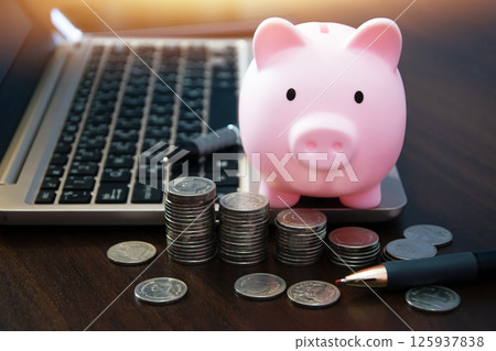 The concept of saving for investment and earning interest The concept of saving for investment and earning interest 125937838