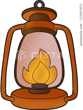 The illustration of a lantern 125937872