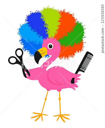 七色非洲火烈鳥 125938385