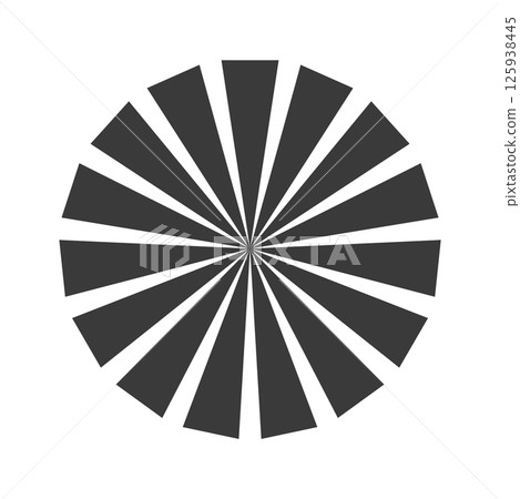 Retro black white sun rays bg. Pop art comic cartoon element. Retro black white sun rays bg. Pop art comic cartoon element. 125938445