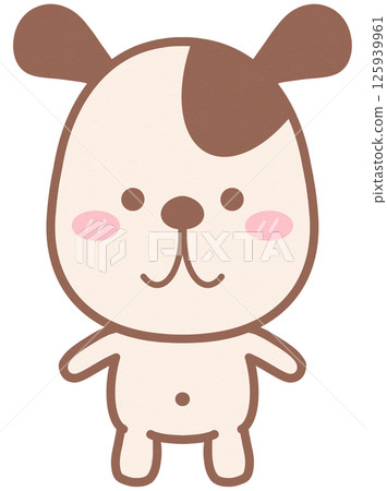 Little Puppy Dog Character Cartoon Style Little Puppy Dog Character Cartoon Style 125939961