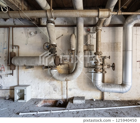 Old abandoned industrial structure Old abandoned industrial structure 125940450