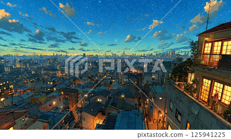 [風景/壁紙] 黃昏的街道景觀 125941225