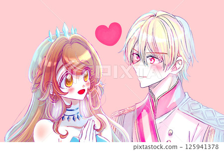 Image of a prince and princess in love 125941378