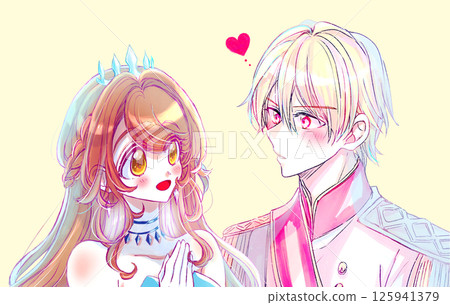 Image of a prince in love with a princess Image of a prince in love with a princess 125941379