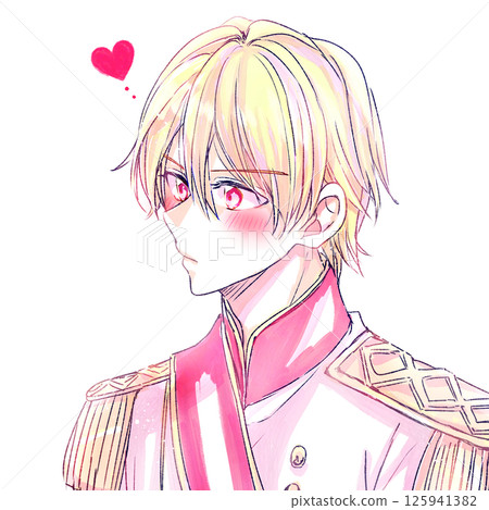 王子般的男人，紅色的眼睛，愛情 125941382