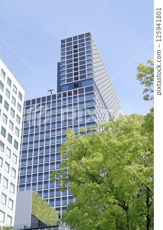New Chunichi Building from the city park (Naka-ku, Nagoya City, Aichi Prefecture) New Chunichi Building from the city park (Naka-ku, Nagoya City, Aichi Prefecture) 125941801