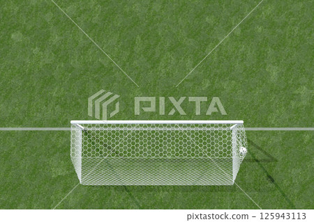 足球飛入球門的圖像 足球飛入球門的圖像 125943113