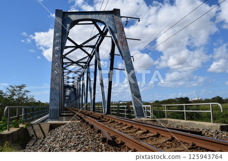 Railway bridge and railroad tracks Railway bridge and railroad tracks 125943764