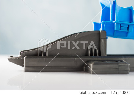 Plastic track. Toy track.  125943823