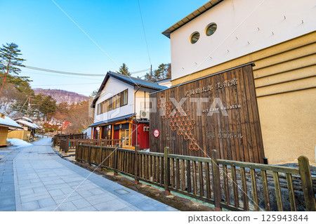 群馬縣吾妻郡草津溫泉西之河原公園清晨 125943844