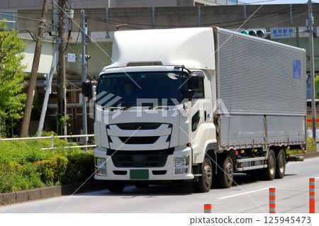 Logistics truck image Logistics truck image 125945473