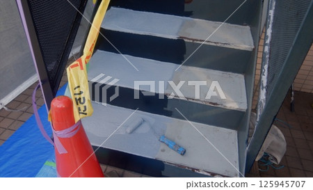 Exterior wall painting Exterior wall painting 125945707