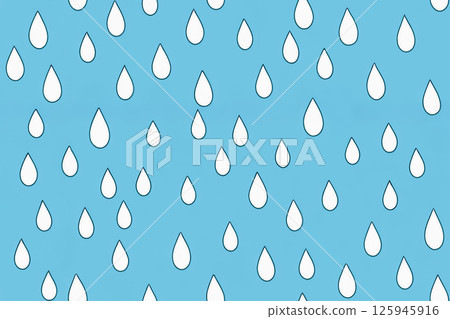 Raindrops seamless pattern 125945916