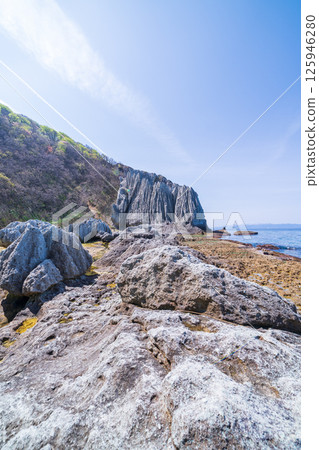 Scenery of Butsugaura, Aomori Prefecture, Shimokita Peninsula 125946280