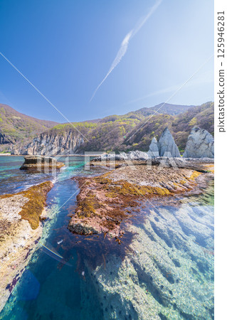 青森郡下北半島佛渡浦的風景 125946281