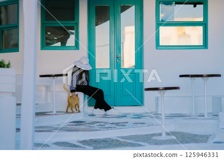 米克諾斯島美麗的風景 米克諾斯島美麗的風景 125946331