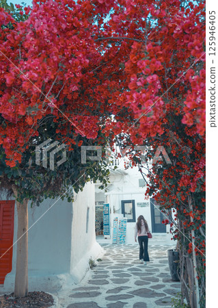 Beautiful landscape of Mykonos Beautiful landscape of Mykonos 125946405