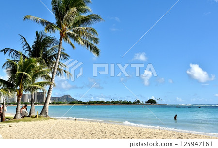 Blue sky and sea Blue sky and sea 125947161