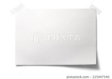 A4 white paper taped together 125947340