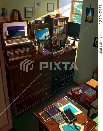 A hideaway retro study 125947681