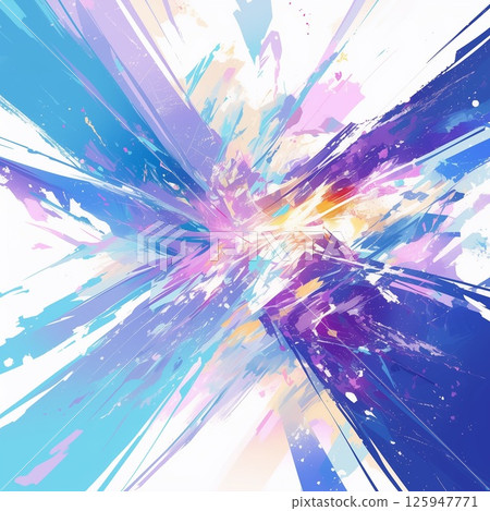 冰與光碰撞的奇幻抽象藝術 125947771