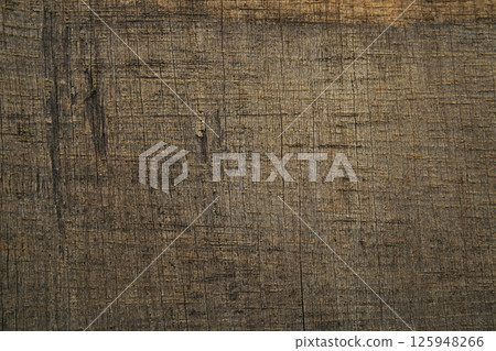 Decayed plywood exposed to the elements, texture, background material 125948266