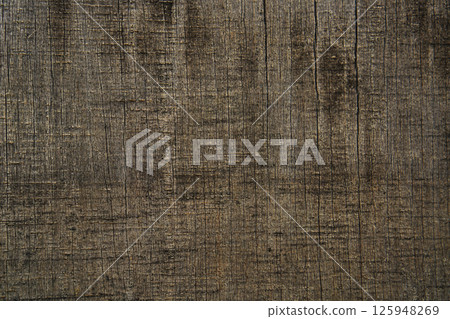 Decayed plywood exposed to the elements, texture, background material 125948269
