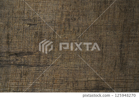 Decayed plywood exposed to the elements, texture, background material 125948270