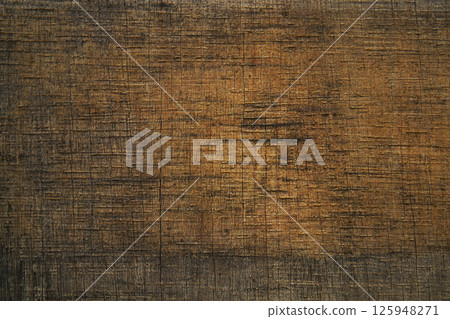 Decayed plywood exposed to the elements, texture, background material 125948271
