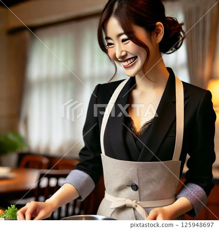 Clerk at a cafe 125948697