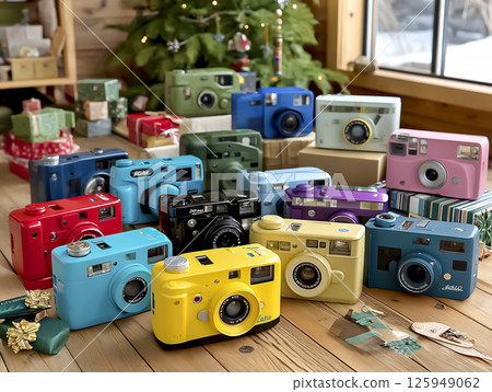 復古底片相機影像 125949062