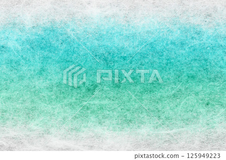 Washi paper and blue and green gradation 125949223