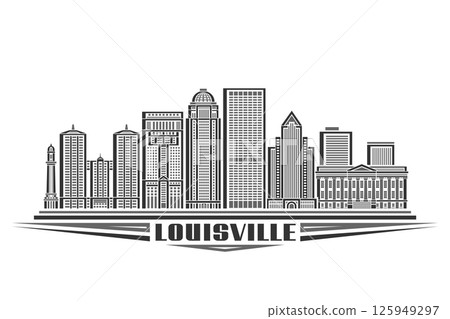 Vector illustration of Louisville 125949297
