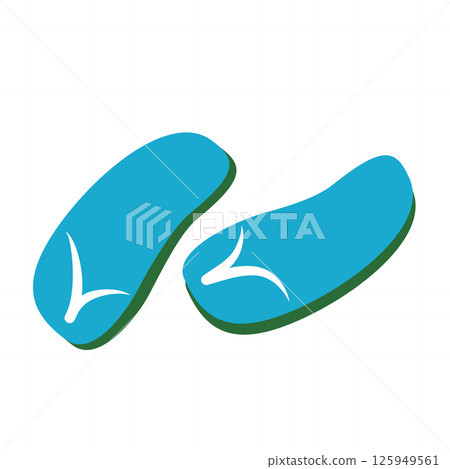 Light blue beach sandals 125949561