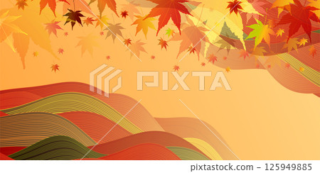  Autumn leaves maple autumn background 125949885