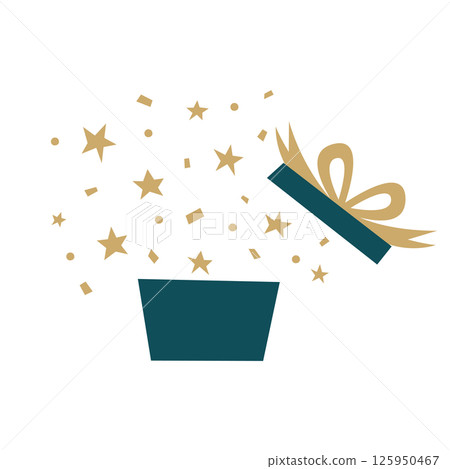 Illustration of a gift Illustration of a gift 125950467