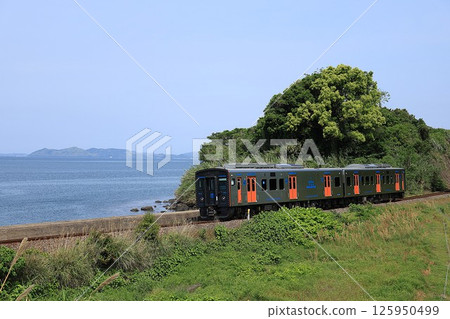 [JR九州] 大村灣及YC1系區間快速列車「Seaside Liner」（大村線：千綿～松原） 125950499