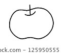 Illustration of a simple apple 125950555